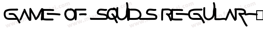 Game Of Squids Regular字体转换